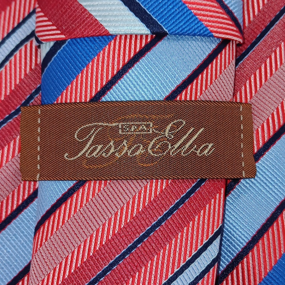 Tasso Elba Multicolor Striped Tie - Picture 3 of 4